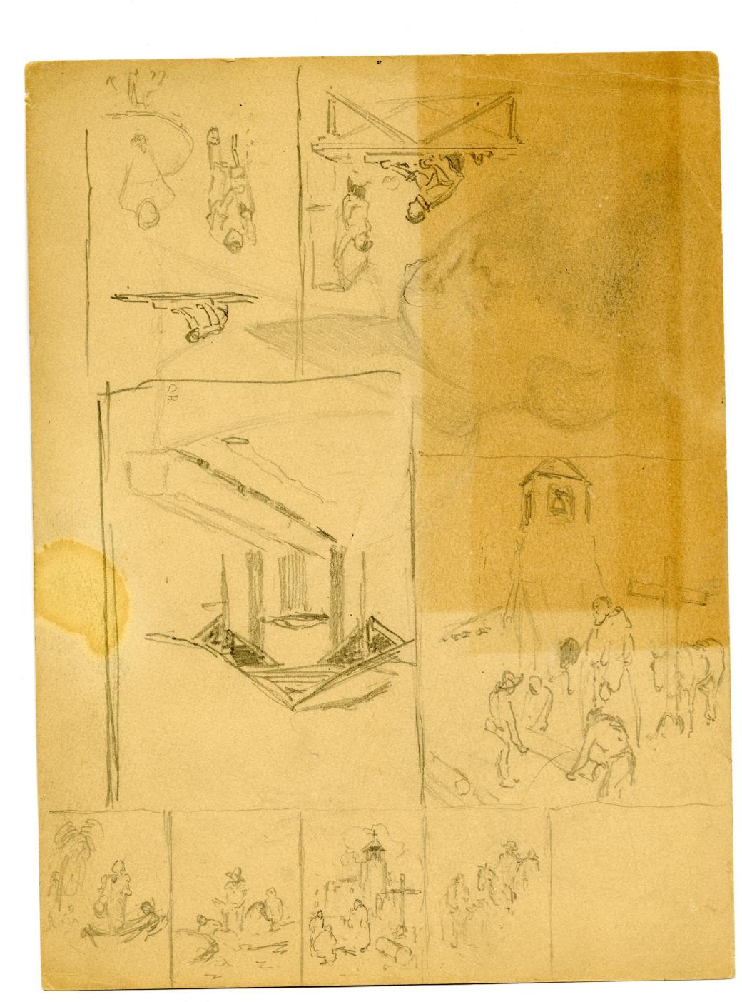 Double sided sketch.