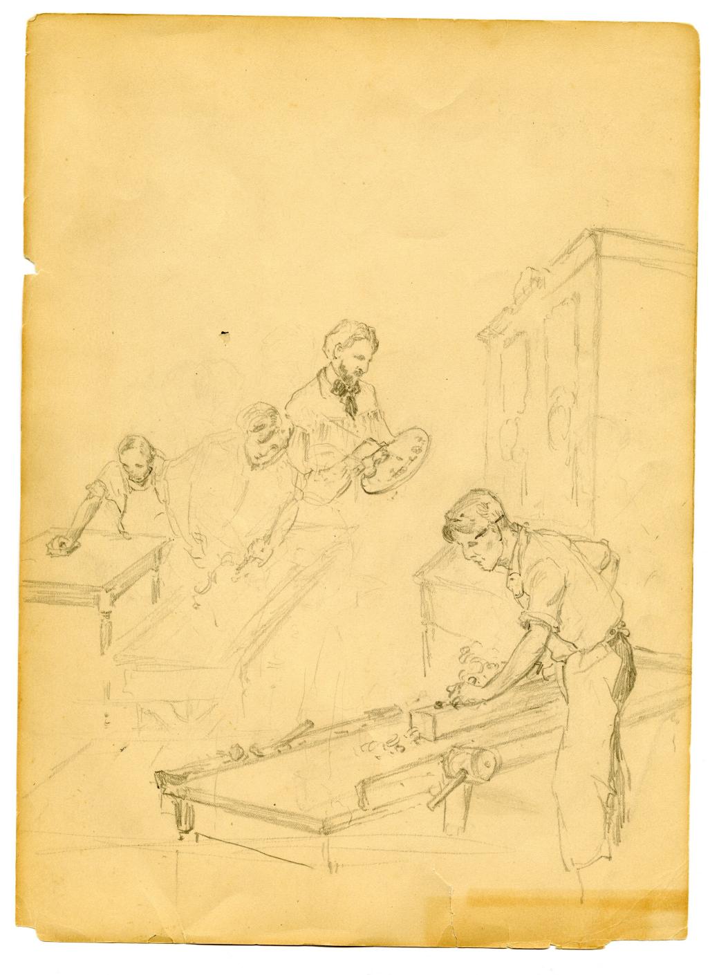 Double sided sketch.