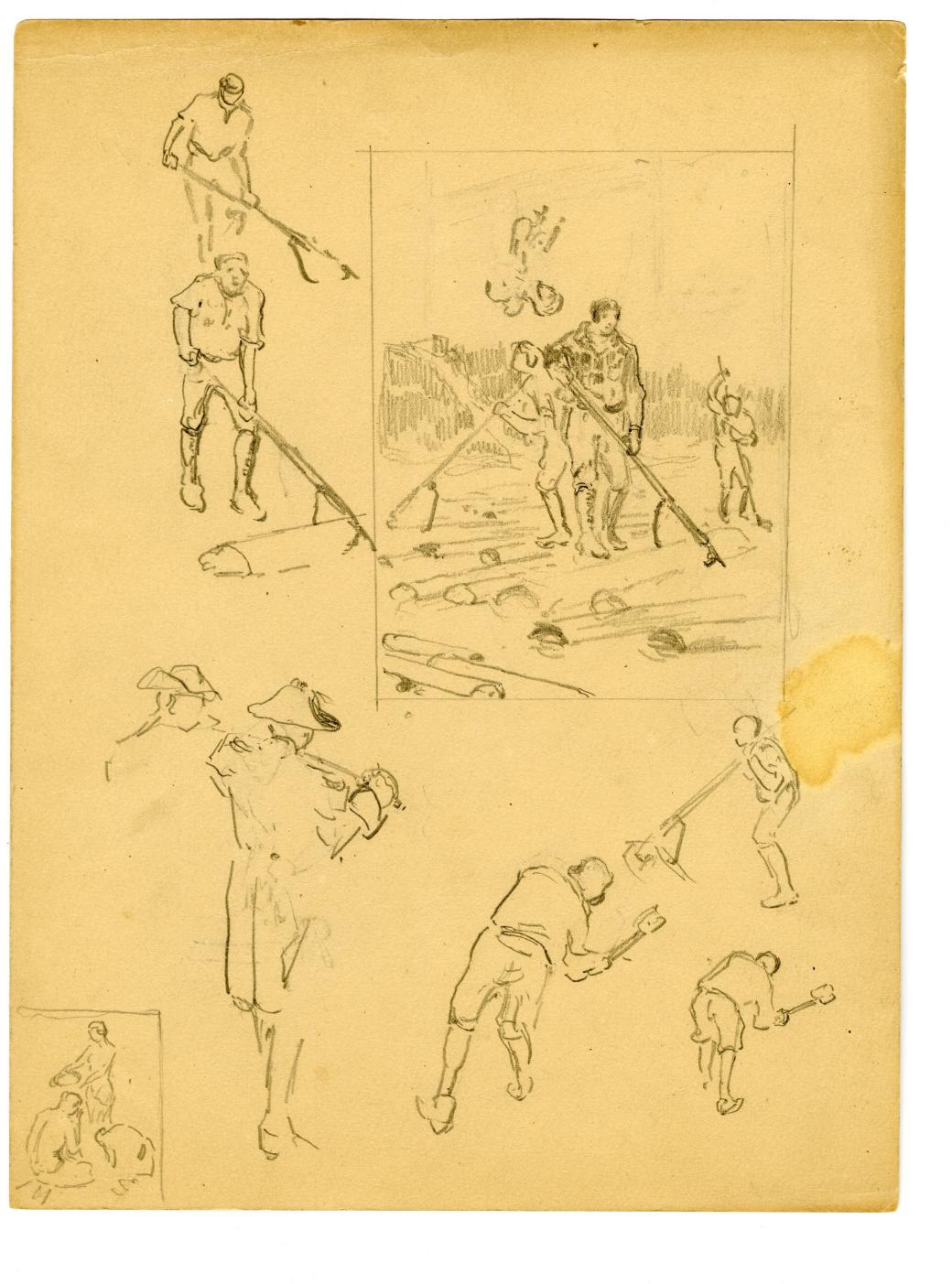 Double sided sketch.