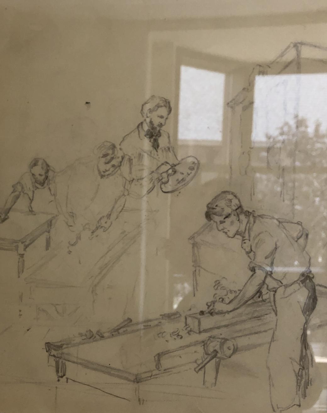 Reproduction of original Mathias Alten Sketbook.