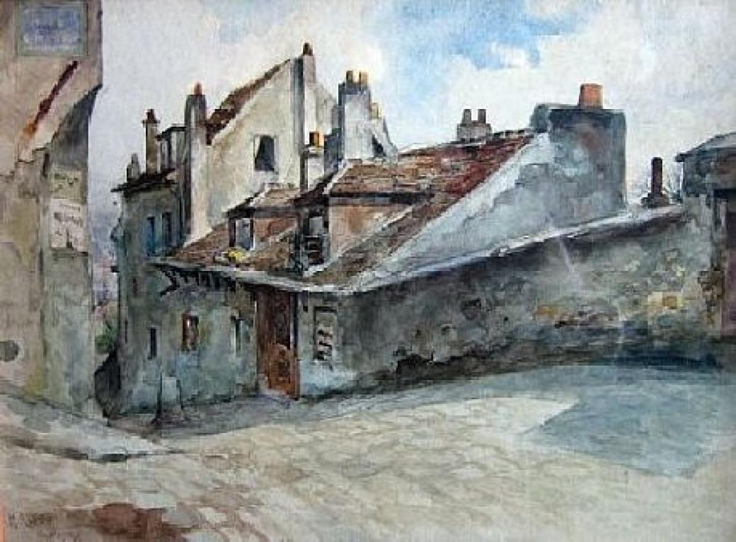 Reproduction of original watercolor painting.