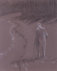 Sketch for an acrylic painting.