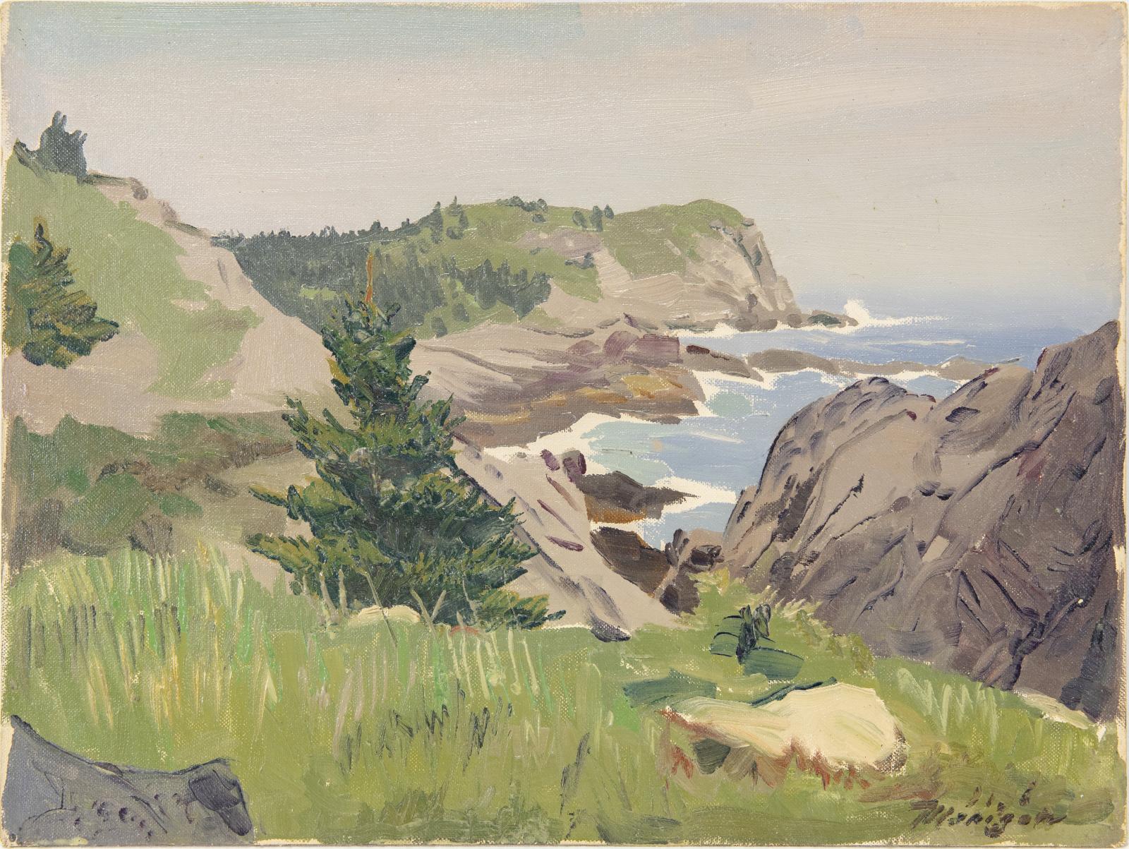 Image is of a rocky water side area.