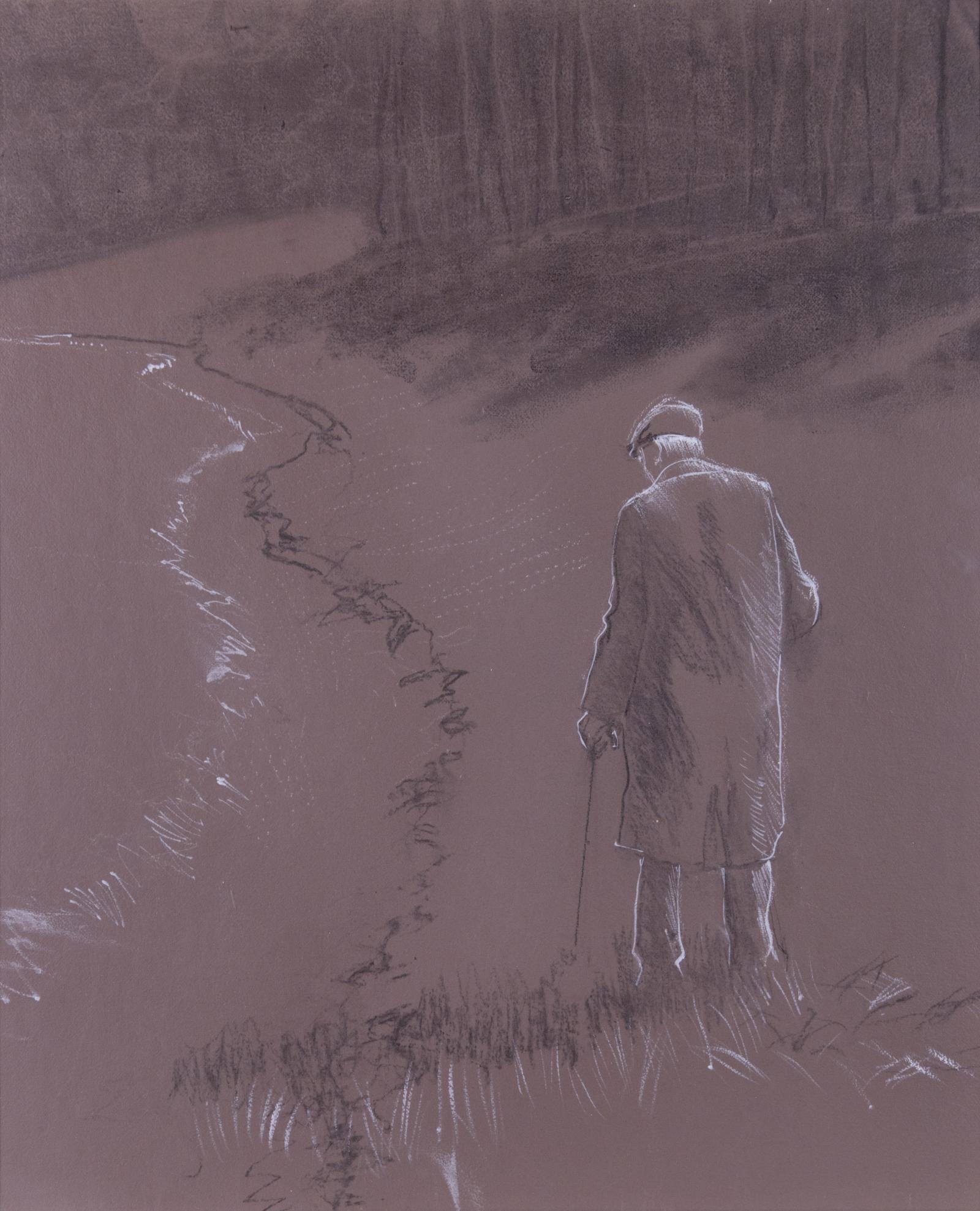 Sketch for an acrylic painting.