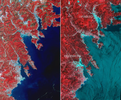 Cities of Ofunato and Kesennuma, Japan