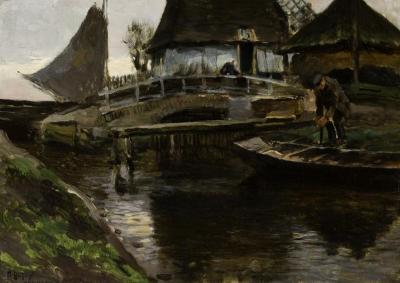 Dutchman with Canal Boat