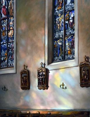 Stations of the Cross in Reflected Light, St. Mary Roman Catholic Church