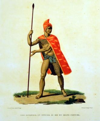 An Officer of King Liholiho (Kamehameha II) in Full Dress
