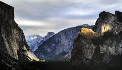 Sunset, Yosemite Valley, California