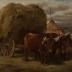 Man with Team of Oxen and Hay Wagon, Lyme