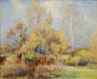 Autumn Landscape with Birch