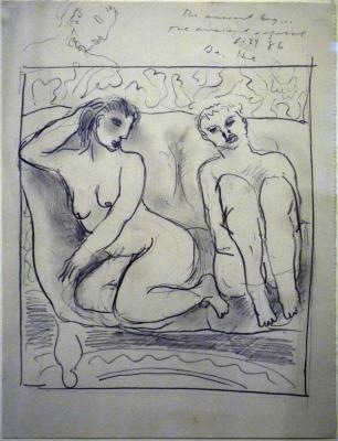 Untitled (Woman and Man on Couch)
