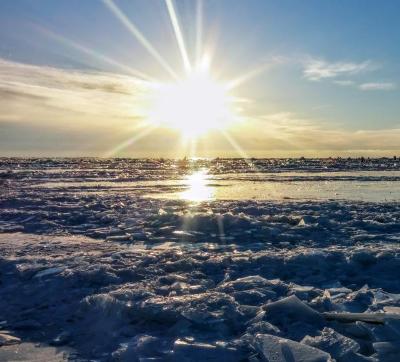 A Gelid Lake Michigan