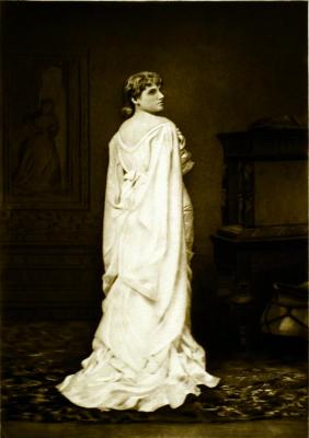 Miss Neilson as Juliet, "Romeo and Juliet" (Act III, Scene II)