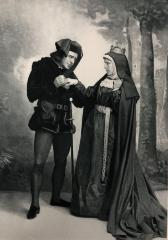 Richard Mansfield as Gloster and Beatrice Cameron as Lady Anne "Richard III" (Act I, Scene II)