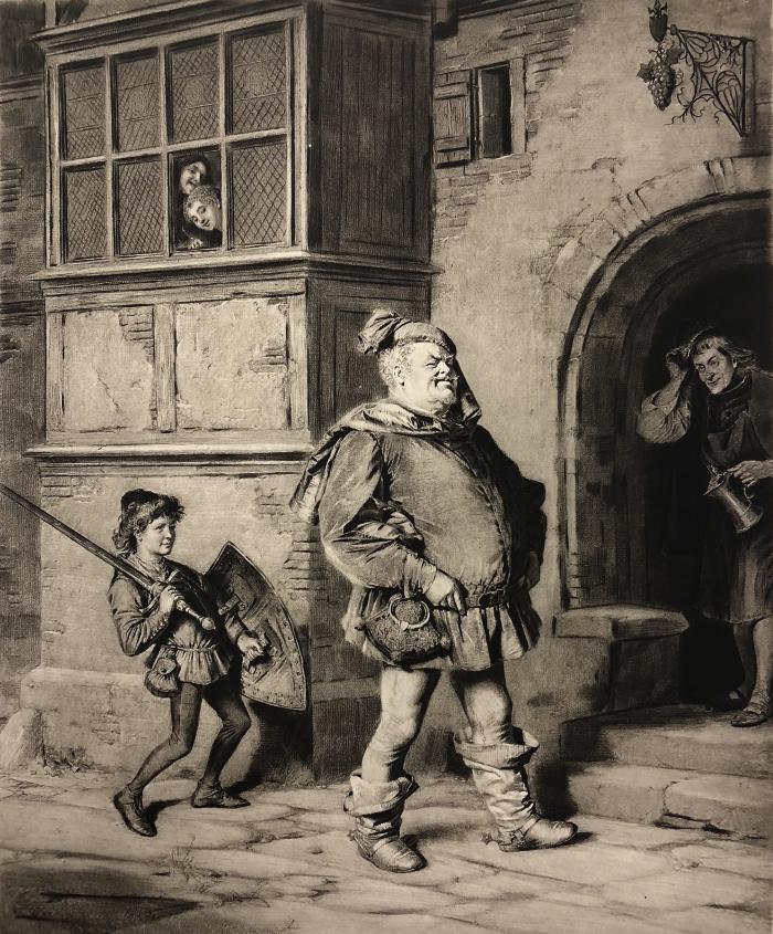 John Falstaff and His Page (Second Part of "Henry IV," Act II, Scene I)