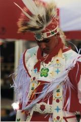 Grass Dancer in Orange Regalia