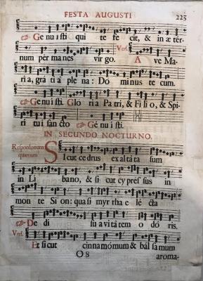 Sheet Music for Festa Augusti (Festival of the Emperor Augustus) 