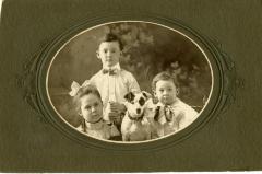 Untitled (Three Children with Dog)