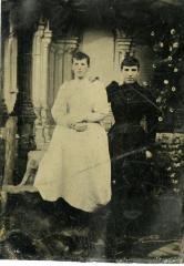 Untitled (Portrait of Two Individuals in Dresses)