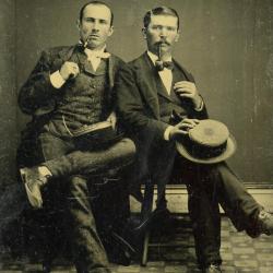 Untitled (Portrait of Two Men with Pipes)