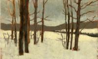 Untitled (Winter Landscape with Trees)