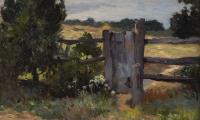 Summer Landscape with Split Rail Fence, Lyme