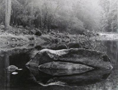 Stone, Merced River, Yosemite, California