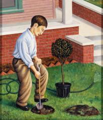 Man Planting A Tree