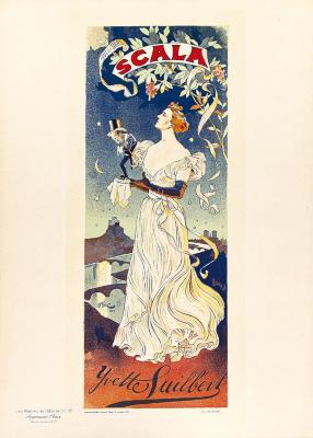 Yvette Guilbert, Scala, Plate 19 of "Les Maîtres de l'Affiche"