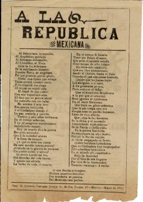 Viva la Partria Cancian Inaditadel Estado de Chihuahua (Long Live the Homeland Previously Unpublished Song Of the State of Chihuahua)