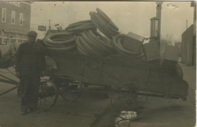 Untitled (Wagon with Tires)