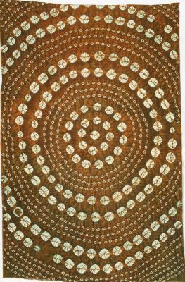 "Big Circle" Pattern Tie-Dyed Fabric
