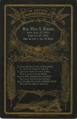 Funeral Card of Mrs. Ellen E. Homer