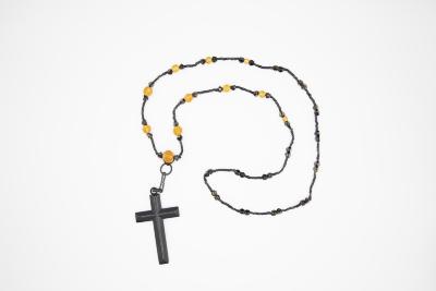 Mourning Jewelry: Necklace with Cross