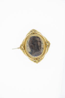 Mourning Jewelry: Hairlocket Broach