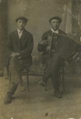 Untitled (Portrait of Two Men with an Accordian)