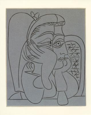 Untitled Female Profile by Pablo Picasso