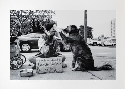 After Meredith's husband broke her arm, she hit the road with Rebel, her dog. The loyal duo walked from Oregon to California and never looked back. Santa Cruz, CA