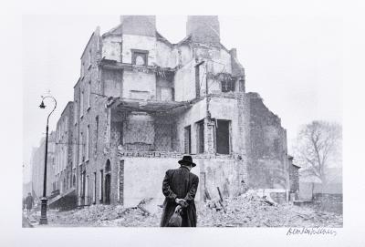 An Old Man Faces the Demolition of a House, Dublin