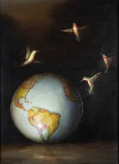 Globe and Hummingbirds
