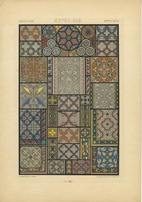 L'Ornement Polychrome: Moyen Age: Plate XLV