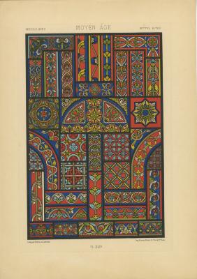 l'Ornement Polychrome: Moyen Age: Plate XLIV