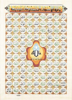 99 Names of Allah as Found in the Koran