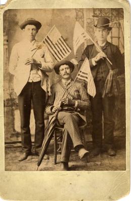 Untitled (Men with Flags, Boone county, Missouri)