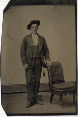 Untitled (Portrait of Young Man with Chair) 