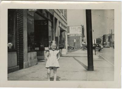 Untitled (Young Girl on Sidewalk) 