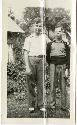 Untitled (Two Boys in Garden) 