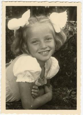 Untitled (Young Girl with Bows) 