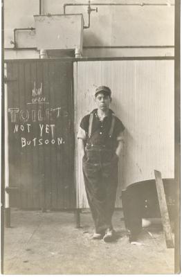 Untitled (Young Man Leaning on Wall) 